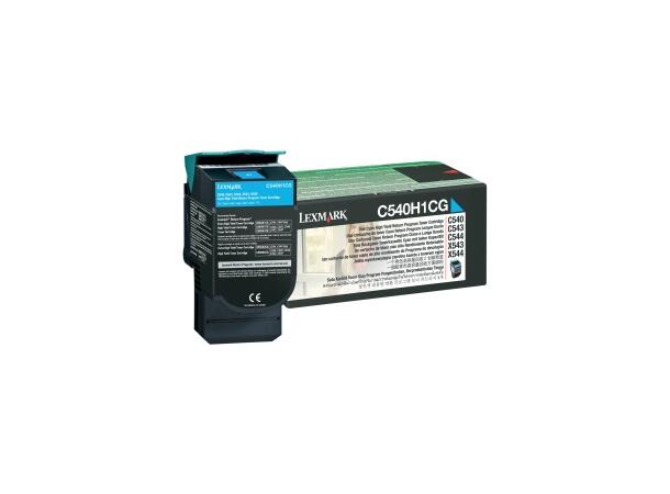 Toner Lexmark C540H1CG blå kap.2000s 